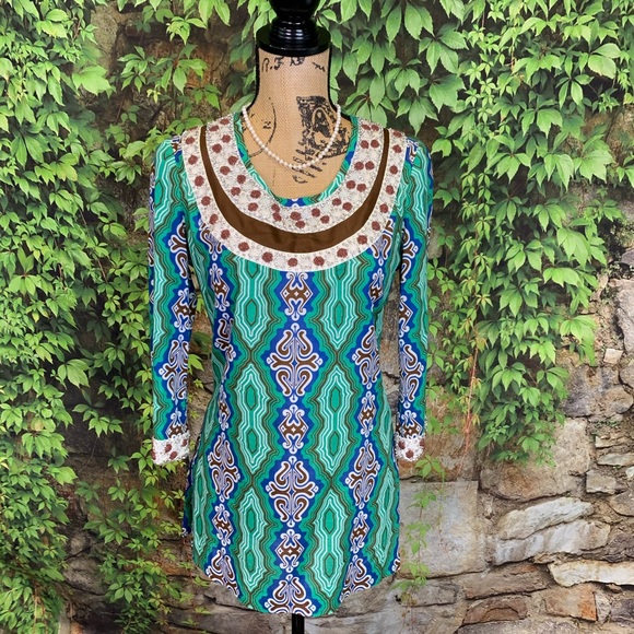 TORY BURCH Moroccan Jeweled Tunic, 2 - Picture 2 of 12